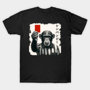 Chimp Referee, Japanese Pun T-Shirt