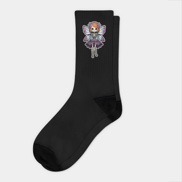 Skeleton Fairy 1 Socks by Grave Digs