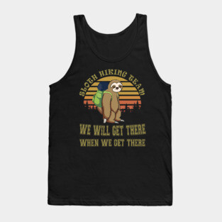 Sloth Hiking Team Tank Top