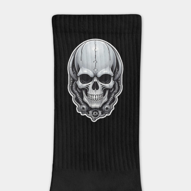 Retro Techno Skull 1 by Grave Digs