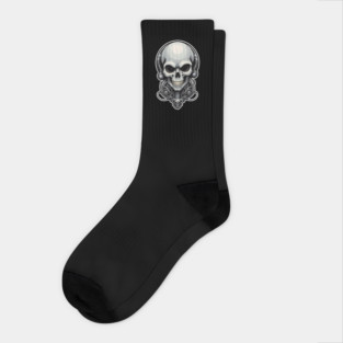 Retro Techno Skull 3 Socks