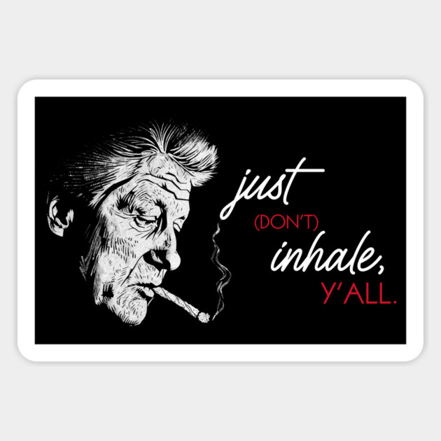 Don't Inhale Sticker by rt-shirts