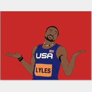 Noah Lyles Sprinter Track & Field Olympics Paris Posters and Art