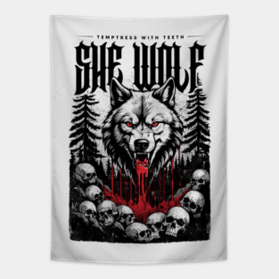 SHE WOLF Tapestry