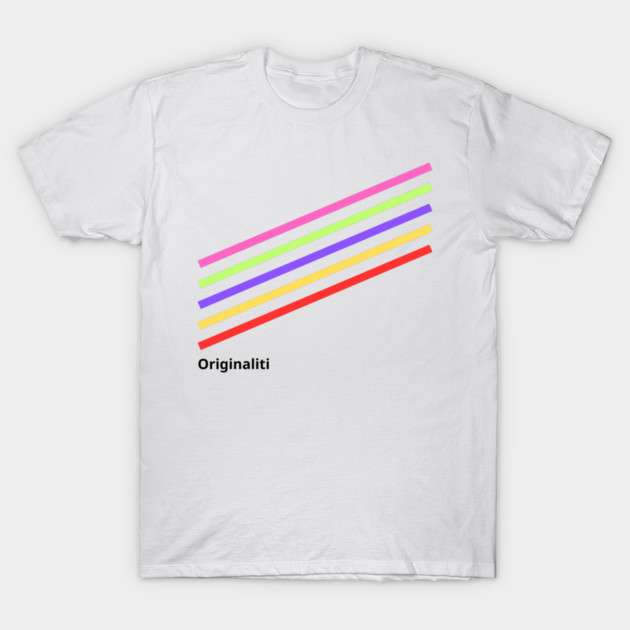Coloured Lines T-Shirt by Originaliti Designs