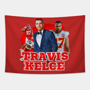 Travis Kelce Vintage Tapestry