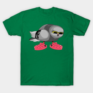 Pigeon in Crocs T-Shirt