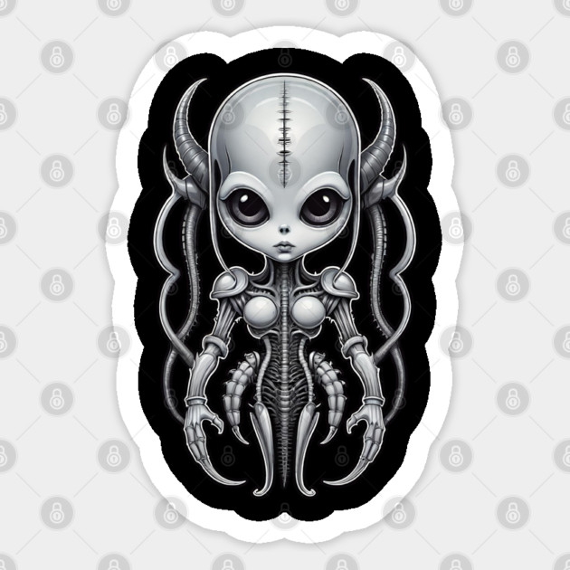 Techno Alien 1 Sticker by Grave Digs
