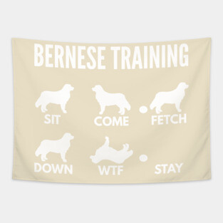 Bernese Training Bernese Dog Tricks Tapestry