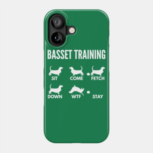 Basset Training Basset Dog Tricks Phone Case