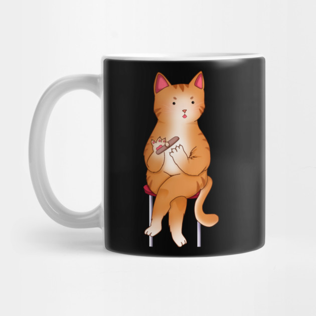 Funny Kawaii Orange Cat with Attitude, Love Cats by logiamerch