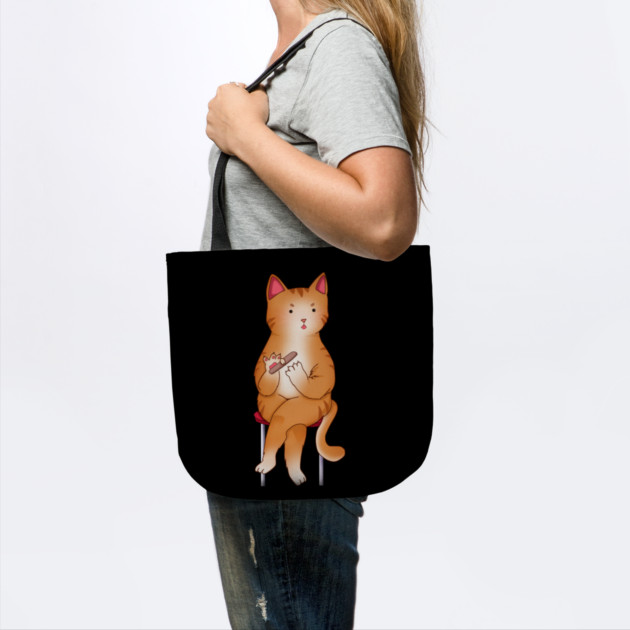Funny Kawaii Orange Cat with Attitude, Love Cats by logiamerch