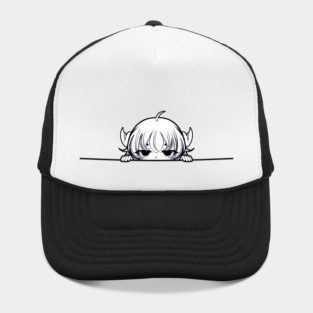 Funny Annoyed Anime Girl Hat