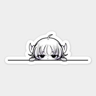 Funny Annoyed Anime Girl Sticker