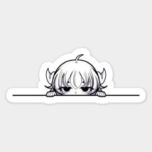 Funny Annoyed Anime Girl Magnet