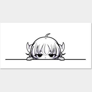 Funny Annoyed Anime Girl Posters and Art