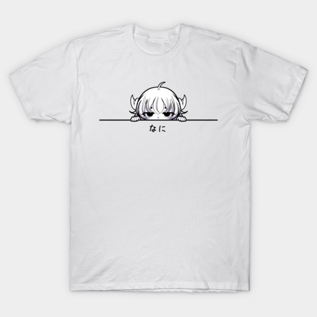 Funny Annoyed Anime Girl T-Shirt by logiamerch