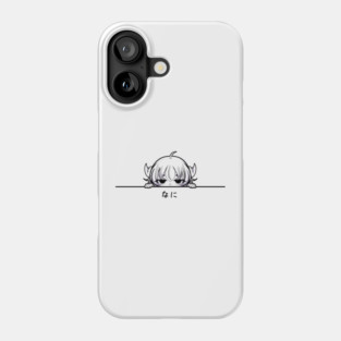 Funny Annoyed Anime Girl Phone Case