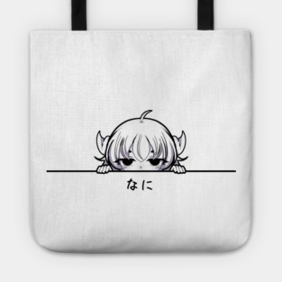 Funny Annoyed Anime Girl Tote
