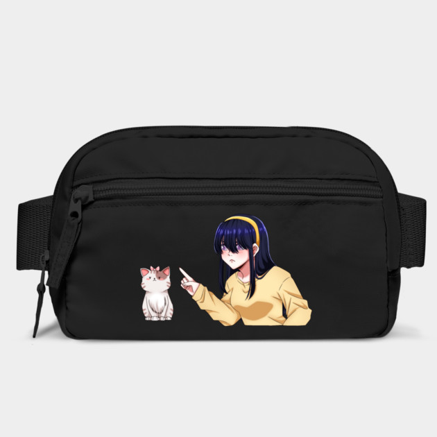 Funny Girl annoyed at Cat, Anime Style by logiamerch