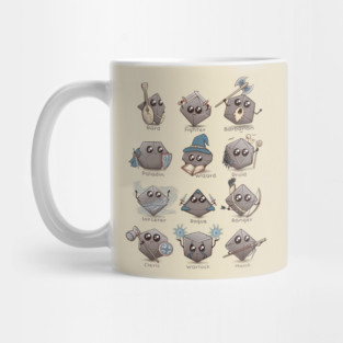 Kawaii DnD Classes Mug