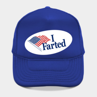 I Farted - I Voted Sticker Parody Hat