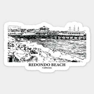 Redondo Beach - California Sticker