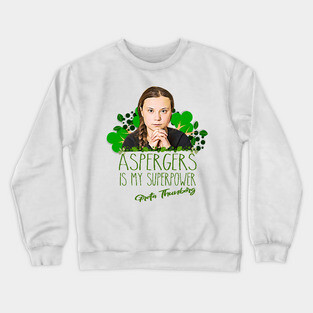 Greta is cool as Crewneck Sweatshirt