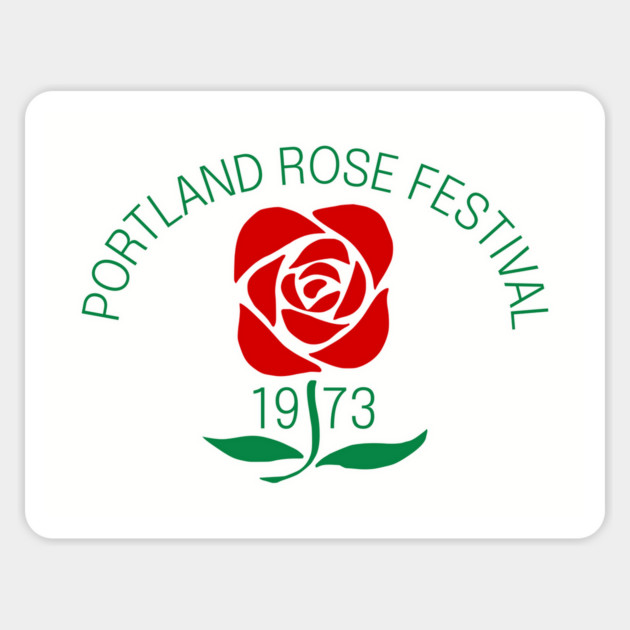 1973 Portland Rose Festival Vintage Button Magnet by Yesteeyear