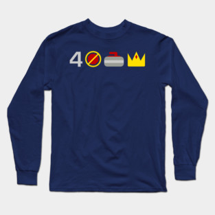 Four Unstoppable Curling Kings Long Sleeve T-Shirt