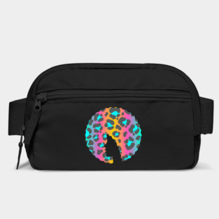 Afro Hair Woman with Animal African Pattern, Black History Bag