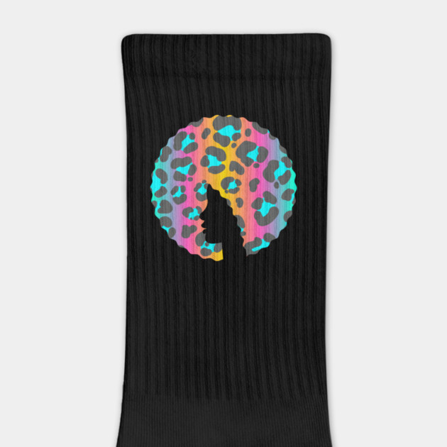 Afro Hair Woman with Animal African Pattern, Black History by logiamerch