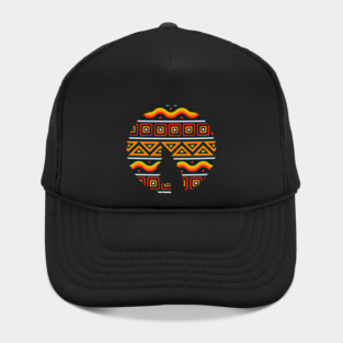 Afro Hair Woman with African Pattern, Black History Hat