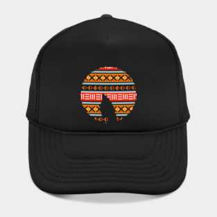 Afro Hair Woman with African Pattern, Black History Hat