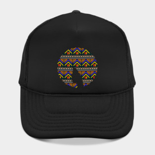 Afro Hair Woman with African Pattern, Black History Hat