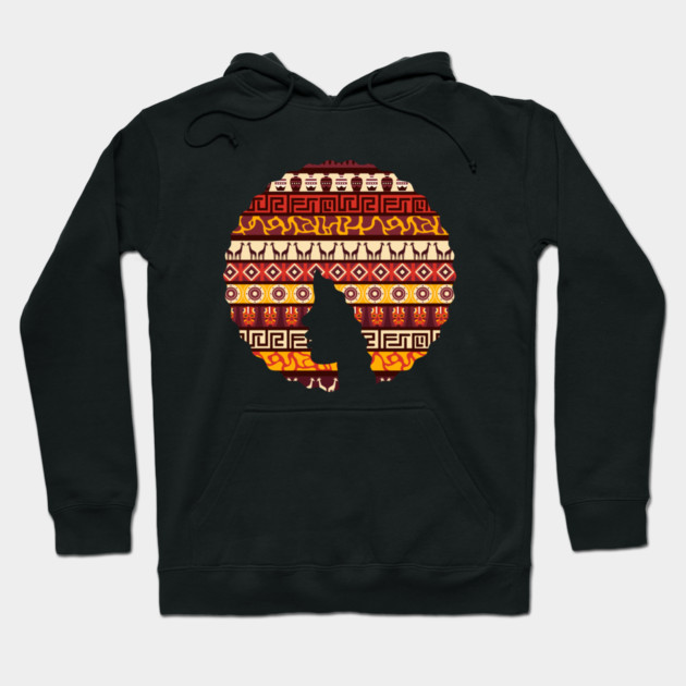Afro Hair Woman with African Pattern, Black History Hoodie by logiamerch