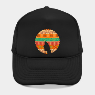Afro Hair Woman with African Pattern, Black History Hat