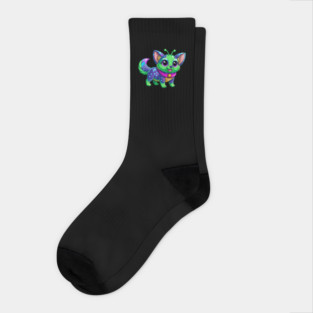 zigglepuff an alien dog Socks