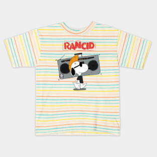 Rancid band merch - radio funny cartoon design Kids T-Shirt