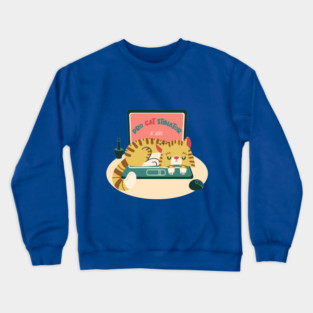 procrastinator cat Crewneck Sweatshirt