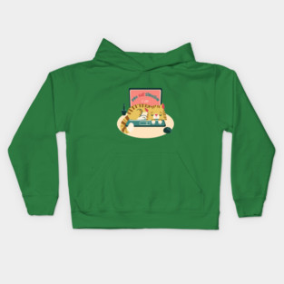 procrastinator cat Kids Hoodie