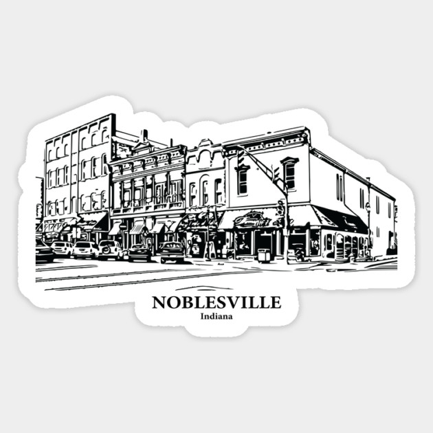 Noblesville - Indiana Magnet by Lakeric