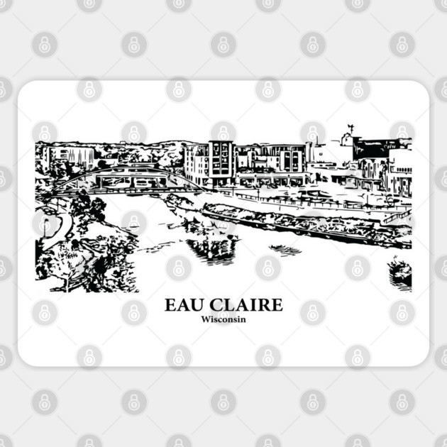 Eau Claire - Wisconsin Sticker by Lakeric