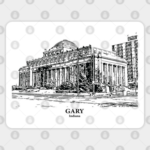 Gary - Indiana Sticker by Lakeric