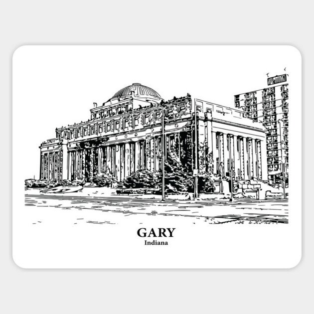 Gary - Indiana Magnet by Lakeric