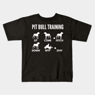 Pit Bull Training Pit Bull Dog Tricks Kids T-Shirt