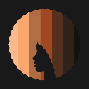 Afro Hair Woman with African Melanin Shades, Black History T-Shirt