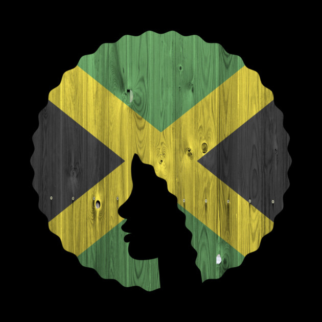 Afro Hair Woman with Jamaican, Black History by logiamerch