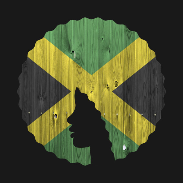 Afro Hair Woman with Jamaican, Black History by logiamerch