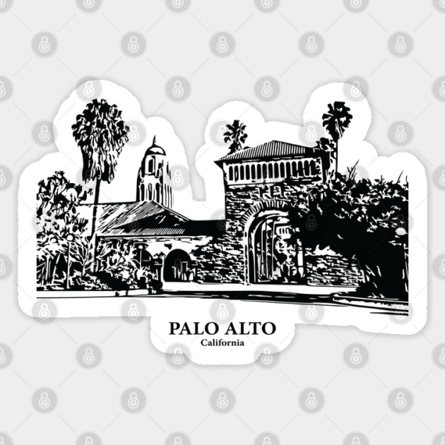 Palo Alto - California Sticker by Lakeric